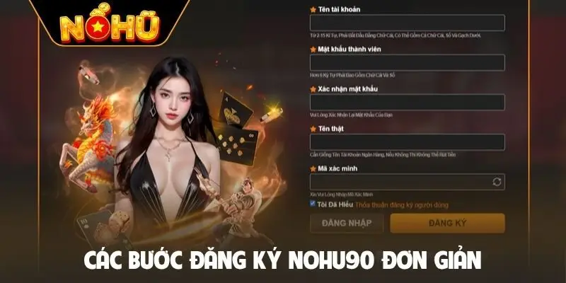 Các bước đăng ký Nohu90 đơn giản